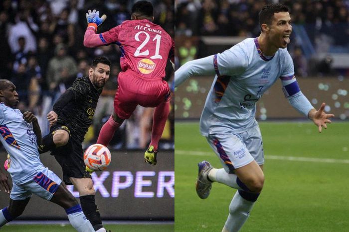 Ronaldo and Messi have both scored in Saudi Arabia friendly