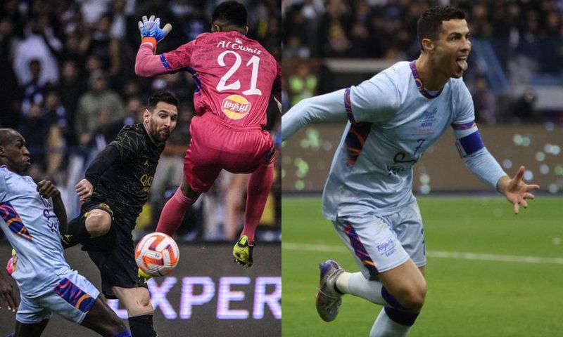 Ronaldo and Messi have both scored in Saudi Arabia friendly