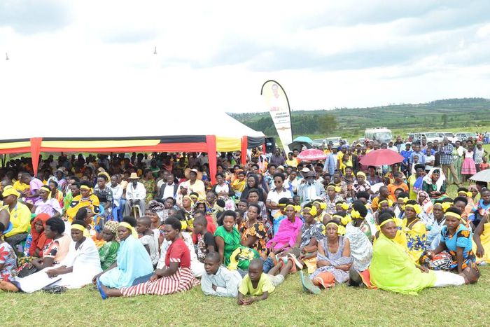 Some of the women who attended the event in Ntungamo