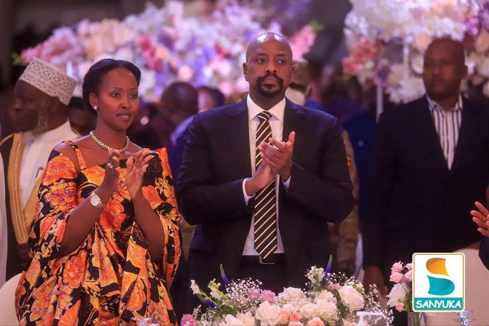 Gen. Muhoozi Kainerugaba and his wife, Charlotte Nankunda