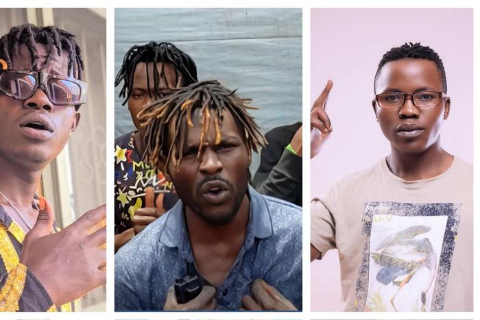 Kid Dee and Alimpa are being accuse by Gladiator (C) of stealing his song