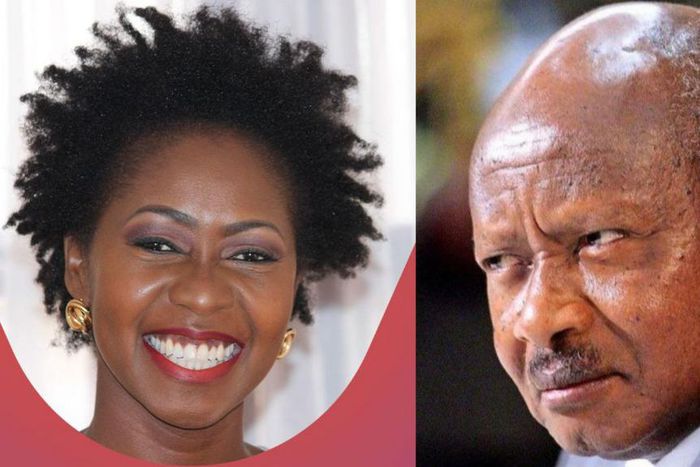 Gloria Asio Omaswa and President Yoweri Museveni