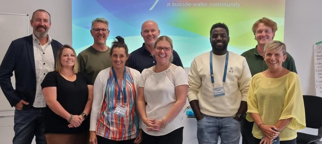 Kasule in a Suicide prevention Training in Australia