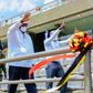 President Yoweri Museveni and business dynamo Hamis Kiggundu, aka Ham, were all smiles at the unveiling of the revamped Nakivubo Stadium