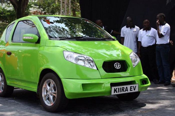 An electric car manufactured by KIRA EV Coporation