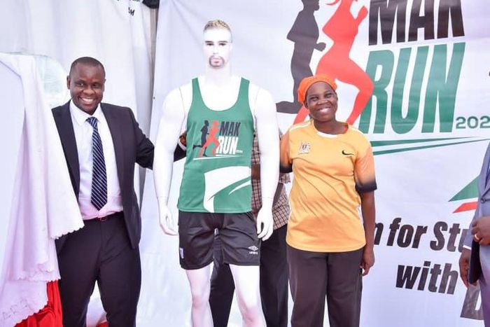 Balaam Barugahara and Dorcus Inzikuru unvelining the 2024 Mak Run