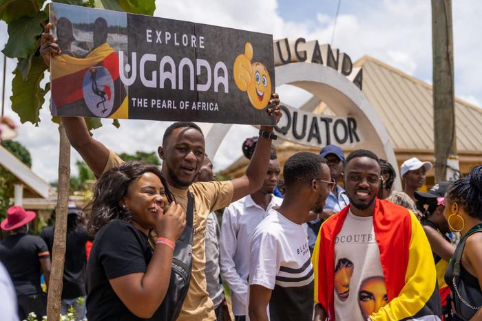 Revelers at the #ExploreWest campaign