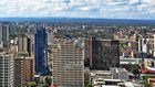 An aerial view of the Kenyan capital Nairobi