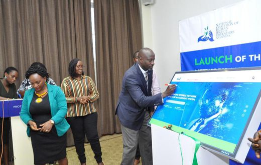NCHRD-U ED Robert Kirenga during the launch