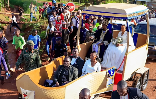 The Busoga royal wedding carriage was built in the shape of the boat