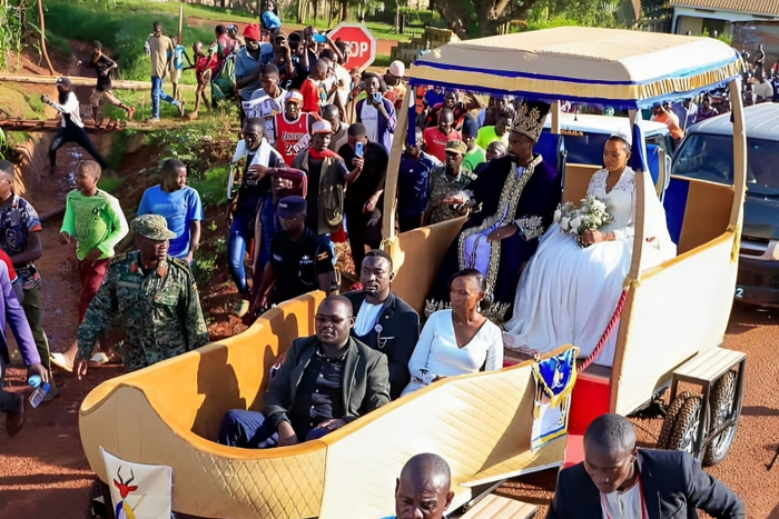 The Busoga royal wedding carriage was built in the shape of the boat