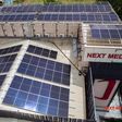 Solar Panels across the Next Media Park buildings