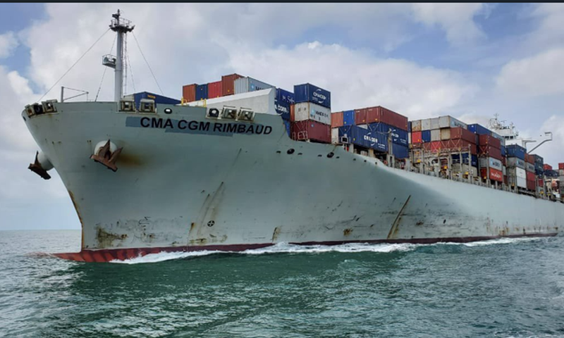 The CMA-CGM vessel carried 411 TEUs of transshipment cargo destined for Cotonou [Nigerian Ports]