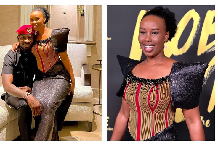 Bobi Wine and his wife Barbie Itungo premiere of the documentary film in LA