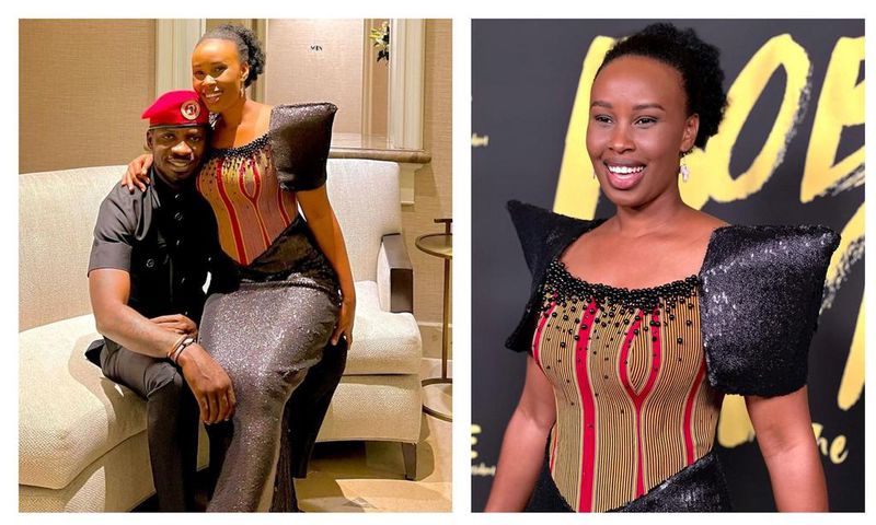 Bobi Wine and his wife Barbie Itungo premiere of the documentary film in LA