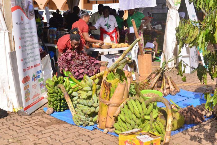 Some of the indigenous foods on show at the expo