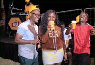 Party-goers at a Previous Roast and Rhyme