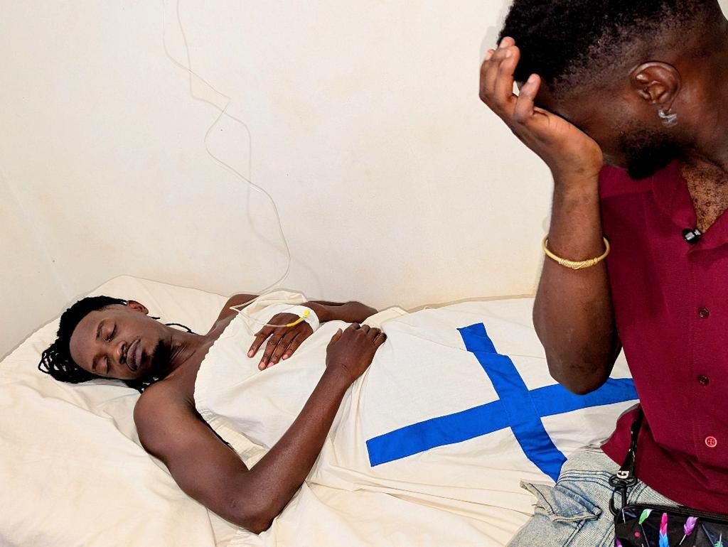 McSan was still in critical condition by Tuesday