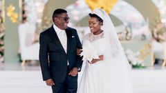 Mao and Beatrice exchanged marital vows at St. Joseph's Catholic Cathedral in Gulu