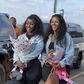 Desire Luzinda and her daughter Michelle arrived  back on the country on Wednesday