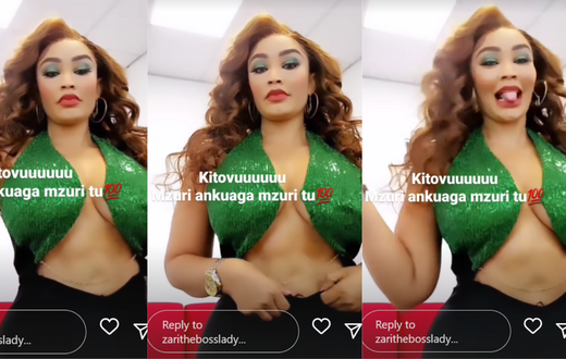 Zari shows off toned two-pack stomach abs/Instagram