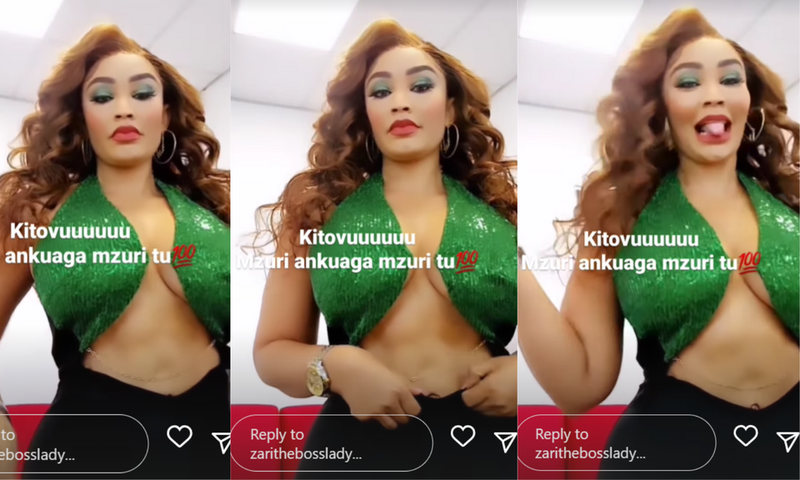 Zari shows off toned two-pack stomach abs/Instagram