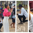 Pastor Onesmus popped the question to his girl friend while she preached on the street
