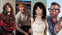 American singer-songwriter Camila Cabello, English singer-songwriter Ed Sheeran, American singer Halsey and Maroon 5 lead singer Adam Levine