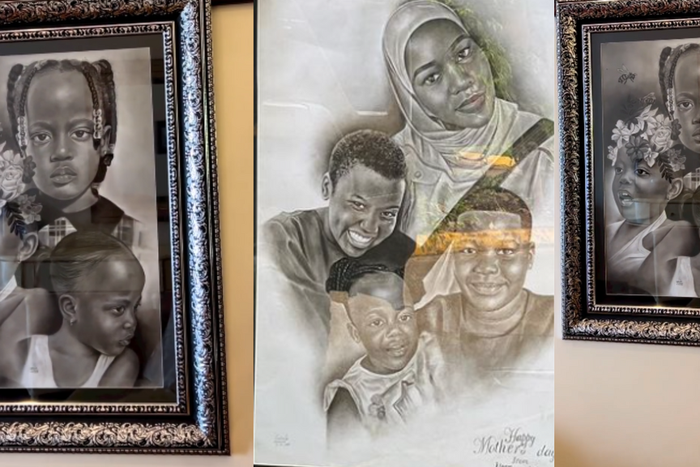 TV host Faridah Nakazibwe mounts art piece of adorable new addition to her family/Instagram