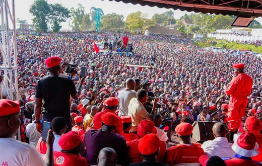 Bobi Wine had a big rally in Masaka