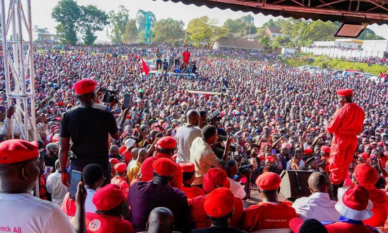 Bobi Wine had a big rally in Masaka