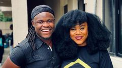 Valentino Kabenge was thrilled to finally meet his childhood role modal, Nollywood actress Stella Damasus.