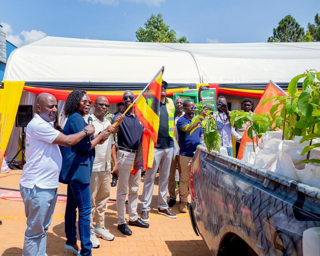 Minister Evelyn Anite launched the tree planting project