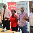 Joseph Beyanga, Pearl Nimusiima and other officials at the launch of the trek