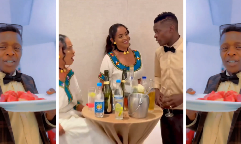 Secret behind raw meat Jose Chameleone tried at Ethiopian wedding/Instagram
