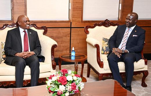 Uganda's newly appointed High Commissioner to Botswana, Ambassador Paul Amoru, officially presented his Letters of Credence to Dr. Mokgweetsi Eric Keabetswe Masisi, President of Botswana.