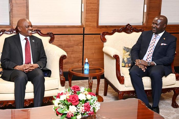 Uganda's newly appointed High Commissioner to Botswana, Ambassador Paul Amoru, officially presented his Letters of Credence to Dr. Mokgweetsi Eric Keabetswe Masisi, President of Botswana.