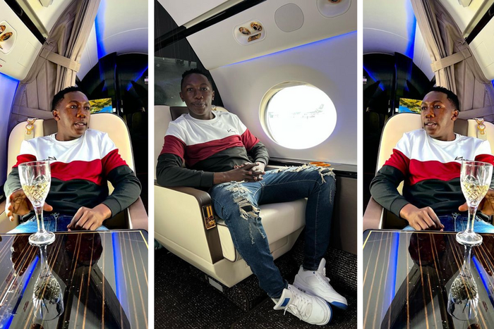 Kaiyz contemplates FDC drama in glamorous private jet/Instagram