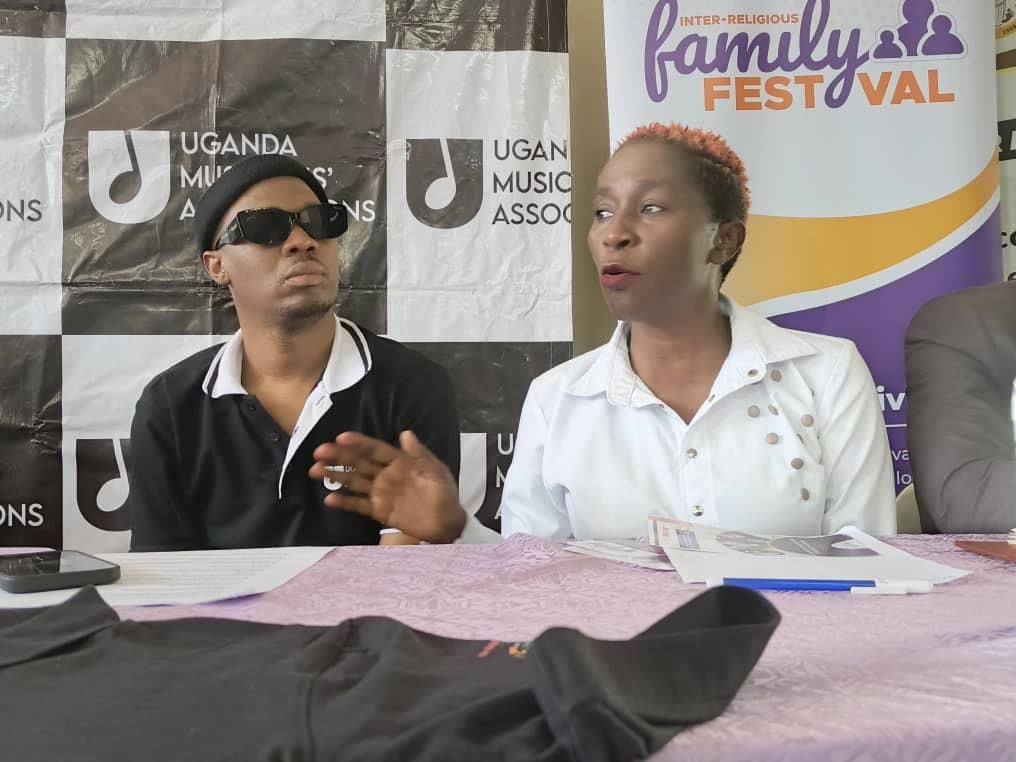 Big Eye and Sophie Gumbya at the press conference
