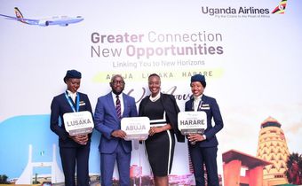 Uganda Airlines launched new routes on Wednesday