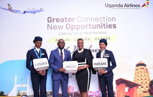 Uganda Airlines launched new routes on Wednesday