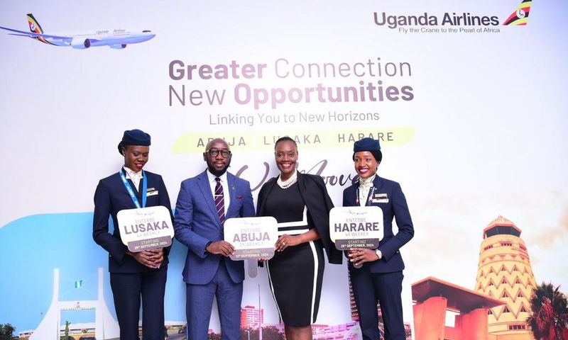 Uganda Airlines launched new routes on Wednesday