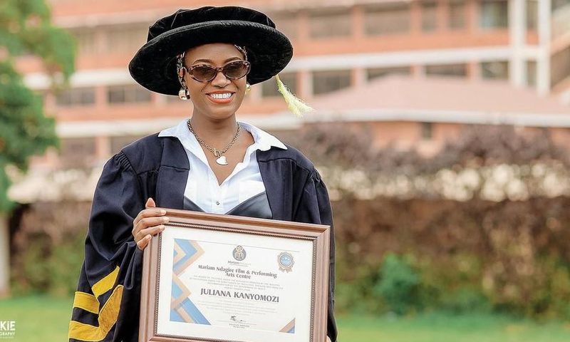 Juliana received a Certificate in Music from the Mariam Ndagire Film and Performing Arts Centre (MNFPAC).