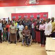 The selected beneficiaries at the launch of the training