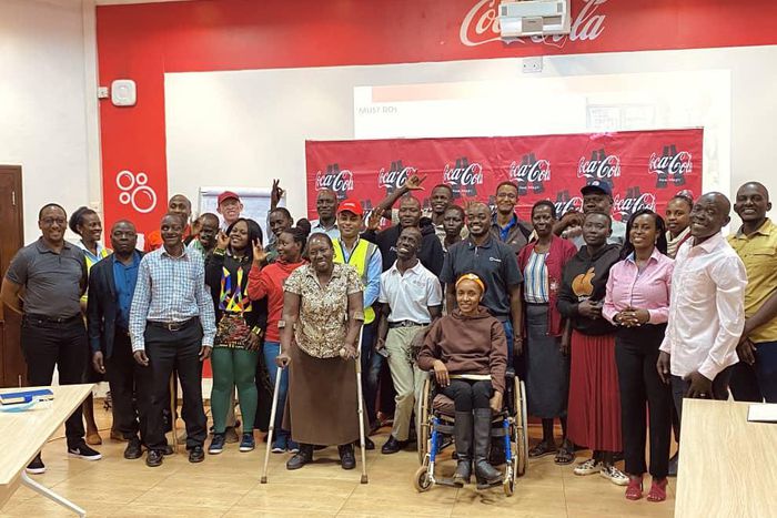 The selected beneficiaries at the launch of the training