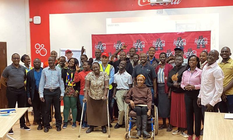 The selected beneficiaries at the launch of the training