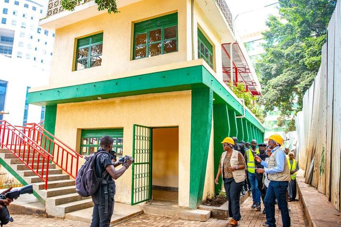 The Executive Director of KCCA, Dorothy Kisaka, led a technical inspection of the sites to assess the progress of the ongoing construction works.