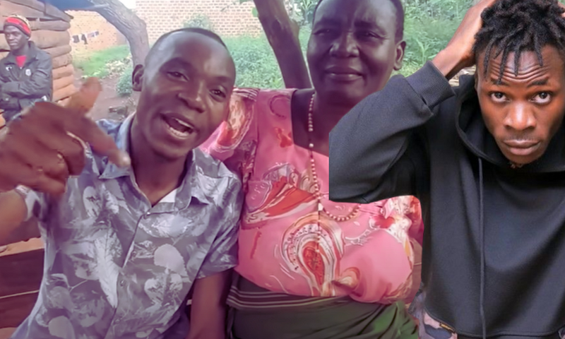 Alien Skin recently visited his mother in Kiboga.