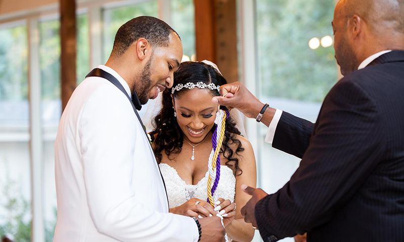 Black couple on wedding day [Bridal Guide]
