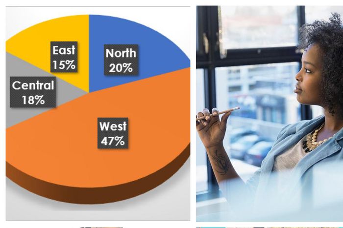The western region has been found to enjoy the lion's share of government jobs